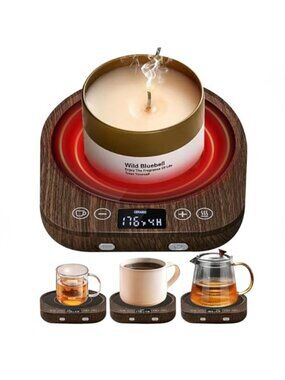 Coffee Mug Warmer Electric Cup Heater Adjustable Temperature Auto Shut Off